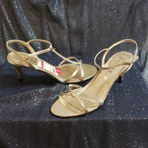 NWT Gold Ralph Lauren NYAH Kidskin